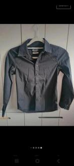 Petrol Overhemd Maat 128 - Zwart, Zo Goed Als Nieuw, Petrol, Overhemd of Blouse, Ophalen of Verzenden, Zo goed als nieuw