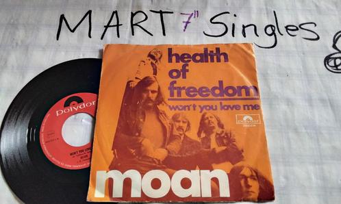 Moan Health Of Freedom Single Nederbeat 1971 Arnhem, Cd's en Dvd's, Vinyl Singles, Gebruikt, Single, Pop, 7 inch, Verzenden