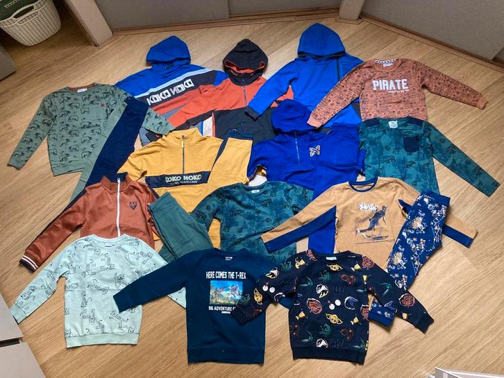 Groot pakket 19x winter jongens broek trui mt 116/122 ZGAN!, Kinderen en Baby's, Kinderkleding | Maat 116, Zo goed als nieuw, Jongen