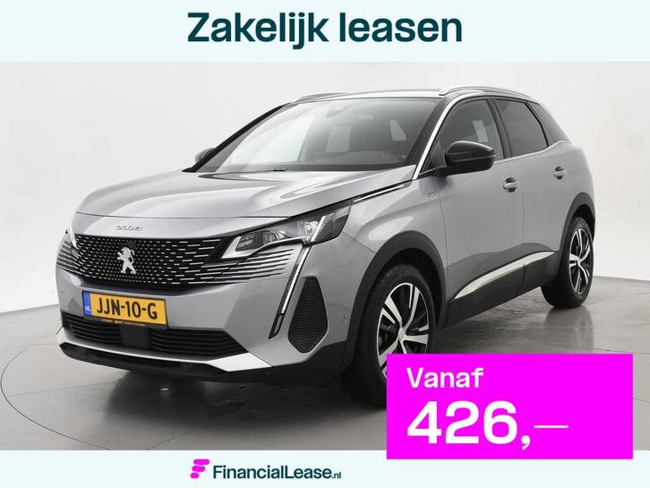 Peugeot 3008 1.2 HYBRID 145 PK AUT. GT / GT-LINE + STOELVERW, Auto's, Peugeot, Bedrijf, Lease, Financial lease, 360° camera, ABS