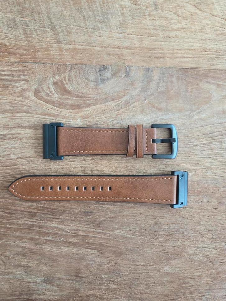 Garmin horlogebandje leer 22mm, Sieraden, Tassen en Uiterlijk, Overige Accessoires, Nieuw, Ophalen of Verzenden