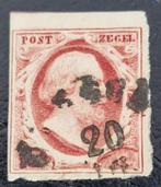 Nederland 1852 - NVPH 2 - Koning Willem III, Postzegels en Munten, Postzegels | Nederland, T/m 1940, Verzenden, Gestempeld