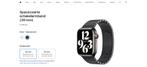 Apple Watch Spacezwarte Schakelarmband Space Black, Sieraden, Tassen en Uiterlijk, Horloges | Heren, Overige merken, Staal, Staal
