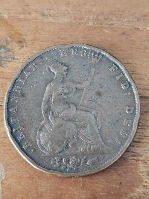 Verenigd Koninkrijk 1 penny 1854, Hobby en Vrije tijd, Overige Hobby en Vrije tijd, Gebruikt, Ophalen of Verzenden
