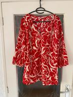 Rood wit shirt MS Mode 3 kwarts mouw maat XL, Ophalen of Verzenden, Zo goed als nieuw, Maat 46/48 (XL) of groter, Rood