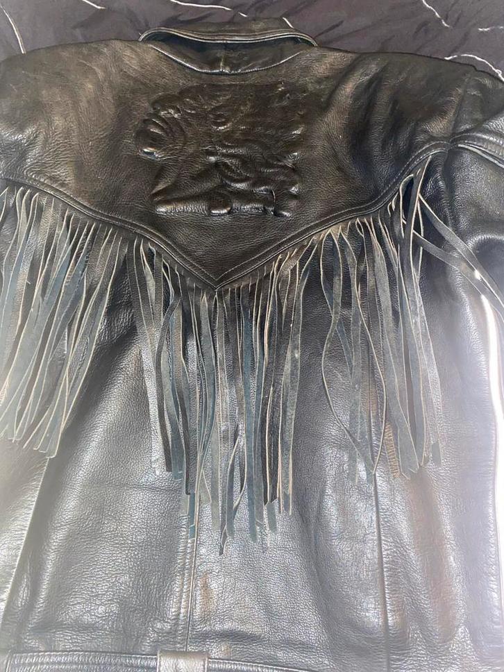 Vintage Richa Leren Jas met Franjes  voor motor of scooter., Kleding | Heren, Jassen | Winter, Zo goed als nieuw, Maat 56/58 (XL)