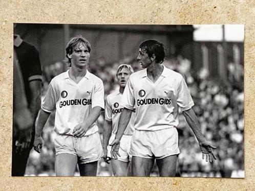 Feyenoord org z/w foto 20x30 cm Johan Cruijff+Mario Been, Verzamelen, Sportartikelen en Voetbal, Nieuw, Poster, Plaatje of Sticker