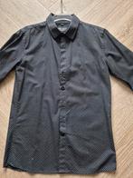 Overhemd zwart/wit, Kinderen en Baby's, Kinderkleding | Maat 146, Ophalen of Verzenden, Zo goed als nieuw, Jongen, Overhemd of Blouse