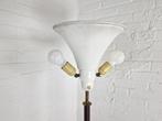 Vintage Vloerlamp Schemer met originele kap, Huis en Inrichting, Lampen | Vloerlampen, Ophalen, Metaal, Gebruikt, Vintage, gispen, italy, schemer, uplighter, originele kap