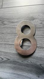 Huisnummer RVS, Ophalen of Verzenden, Zo goed als nieuw