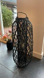 Groot windlicht 1 meter hoog, Huis en Inrichting, Woonaccessoires | Kandelaars en Kaarsen, Ophalen, Zo goed als nieuw, Hout, 75 cm of meer