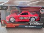Jada Dom"s Mazda RX-7 Fast and Furious nieuw in verpakking, Hobby en Vrije tijd, Modelauto's | 1:43, Ophalen of Verzenden, Nieuw