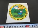sticker SAUERLAND Freizeitland Land der tausend Berge, Verzamelen, Ophalen, Zo goed als nieuw, Bedrijf of Vereniging