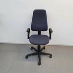 Dauphin bureaustoel - blauwe stof, Ophalen, Gebruikt, Blauw