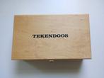 Houten tekendoos 27x16x8, Ophalen of Verzenden, Overige typen