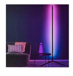 Moderne LED hoeklamp van wit metaal., Ophalen, 100 tot 150 cm, Zo goed als nieuw, Metaal