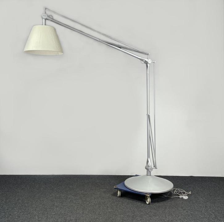 Flos Superarchimoon Vloerlamp, Huis en Inrichting, Lampen | Vloerlampen, Gebruikt, 200 cm of meer, Metaal, Ophalen