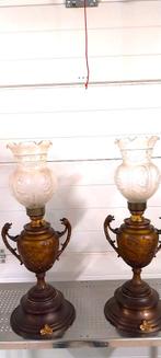 Paar oliellampen, Antiek en Kunst, Antiek | Klokken, Ophalen of Verzenden