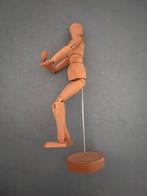 Houten Articulatiepop op Standaard, lengte 30,5 cm, Antiek en Kunst, Ophalen of Verzenden