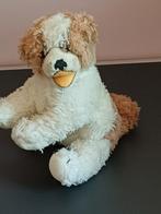 Antiek hondje van Steiff met knopje en vaantje, Ophalen of Verzenden, Zo goed als nieuw, Stoffen beer, Steiff