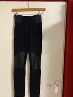 Skinny jeans zwart met leer S, Nieuw, Lang, Ophalen of Verzenden, Maat 36 (S)
