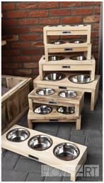 Leuke eet of drinkset voor je huisdier, hond of kat!, Dieren en Toebehoren, Info@hout-art.nl, Nieuw, Ophalen of Verzenden, Hoeves 3 in Schijndel