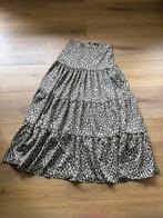 Mooie vrijwel nieuwe lange rok Ladress Jourdan S panterprint, Beige, Ophalen of Verzenden, Zo goed als nieuw, Maat 36 (S)