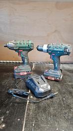 Parkside Schroefmachine + Slagschroevendraaier met Accu's, Gebruikt, Variabele snelheid, Ophalen of Verzenden, Boor- en Schroefmachine