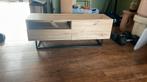 Tv meubel licht hout Meubella, Ophalen, 100 tot 150 cm, Zo goed als nieuw, Minder dan 100 cm