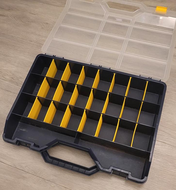 Sorteerbak assortimentsdoos sorteerkoffer organizer, Doe-het-zelf en Verbouw, Gereedschapskisten, Gebruikt, Ophalen of Verzenden