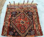 Antieke kamelentas Perzisch tapijt kelim AFSHAR 65x65 (KP18), Antiek en Kunst, Ophalen of Verzenden