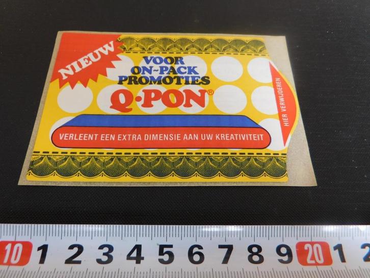 sticker Nieuw voor on-pack promoties Q-PON *, Verzamelen, Stickers, Zo goed als nieuw, Ophalen