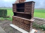 Antieke houten buffetkast - twee delen, Antiek en Kunst, Ophalen
