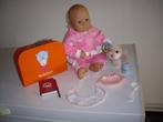 baby chou chou 48 cm met koffertje en acc, Ophalen of Verzenden, Zo goed als nieuw, Babypop