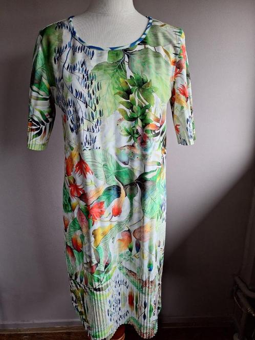 Nieuwe stretch jurk print Lizzy & Coco, 2 kanten, maat M/L, Kleding | Dames, Jurken, Nieuw, Maat 38/40 (M), Ophalen of Verzenden