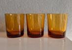 Drie Amber kleurige Arcoroc Waterglazen, Verzamelen, Glas en Borrelglaasjes, Ophalen of Verzenden, Zo goed als nieuw, Overige typen