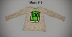 Minecraft Creeper Longsleeve - Maat 116, Mojang, Ophalen of Verzenden, Zo goed als nieuw, Shirt of Longsleeve