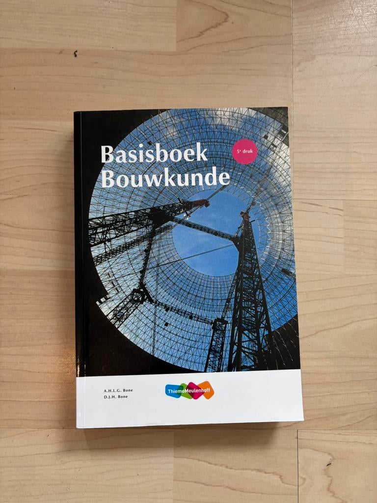 A.H.L.G. Bone - Basisboek Bouwkunde, Boeken, Ophalen of Verzenden, Zo goed als nieuw, A.H.L.G. Bone, Bouwkunde