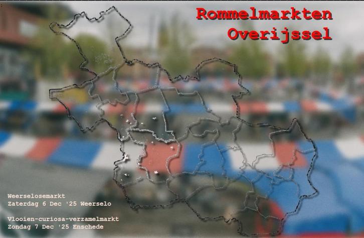 Rommelmarkten in Overijssel komend weekend., Diversen, Rommelmarktspullen, Nieuw, Ophalen