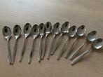 Amefa lepeltjes 12 stuks, Gebruikt, Ophalen of Verzenden, Rvs of Chroom, Vaatwasserbestendig