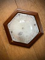 Lamp van vintage “iced glass’ Murano, Ophalen of Verzenden, Zo goed als nieuw