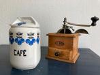 Handkoffiemolen en voorraadpotje ui Frankrijk, Antiek en Kunst, Ophalen of Verzenden