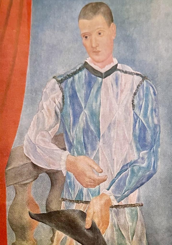 0097 PABLO PICASSO ~ de harlekijn (Léonide Massine), Verzamelen, Ansichtkaarten | Themakaarten, Ongelopen, 1980 tot heden, Overige thema's