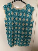 gehaakt gilet top, Blauw, Maat 46/48 (XL) of groter, Ophalen of Verzenden, Zo goed als nieuw