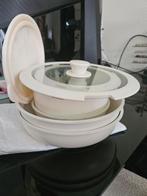 Pannenset met losse handvatten en deksels, Huis en Inrichting, Keuken | Potten en Pannen, Ophalen, Overige materialen, Gebruikt