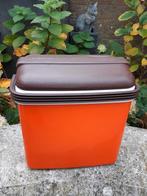 Vintage/retro koelbox curver oranje/bruin, Caravans en Kamperen, Ophalen of Verzenden, Koelelement