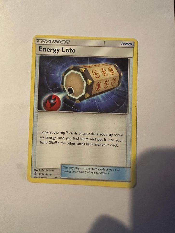 Energy Loto – 122/145 – Guardians Rising, Hobby en Vrije tijd, Verzamelkaartspellen | Pokémon, Gebruikt, Losse kaart, Ophalen of Verzenden
