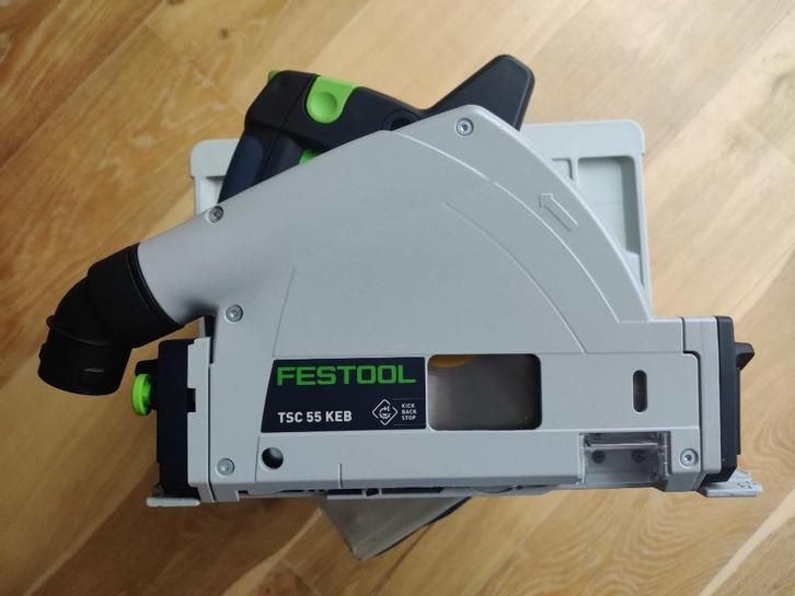 Festool accu-invalcirkelzaag TSC 55 KEB-Basic in systainer, Doe-het-zelf en Verbouw, Gereedschap | Zaagmachines, Zo goed als nieuw