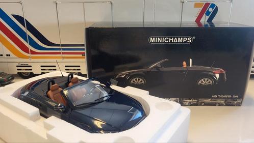 Minichamps Audi TT Roadster Blue Metallic - 2006, Hobby en Vrije tijd, Modelauto's | 1:18, Zo goed als nieuw, Auto, MiniChamps