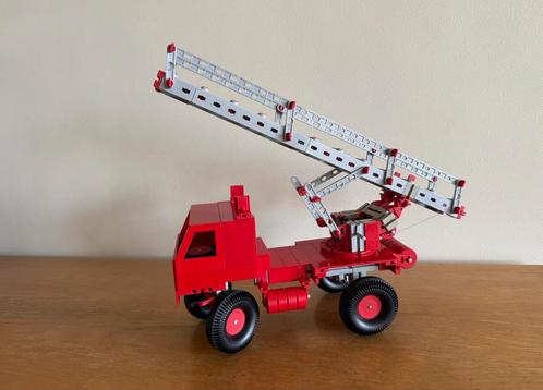Vintage FischerTechnik brandweerwagen / fischer technik, Kinderen en Baby's, Speelgoed | Educatief en Creatief, Gebruikt, Bouwen